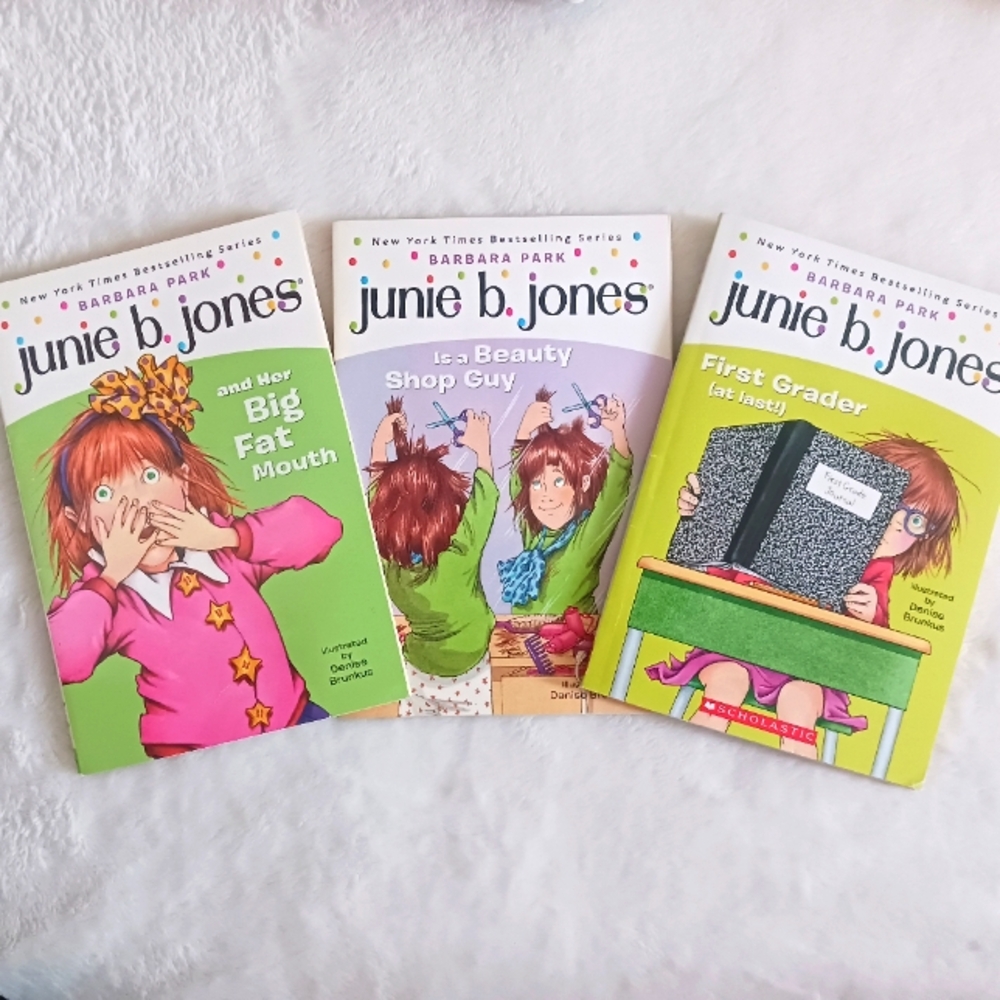 Junie B. Jones First Grader, Big Fat Mouth, Beauty Shop Guy, Set Of 3